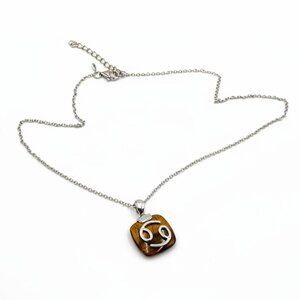 Generation Gems Sterling Silver Gemstone Zodiac Pendant with 18" Chain
